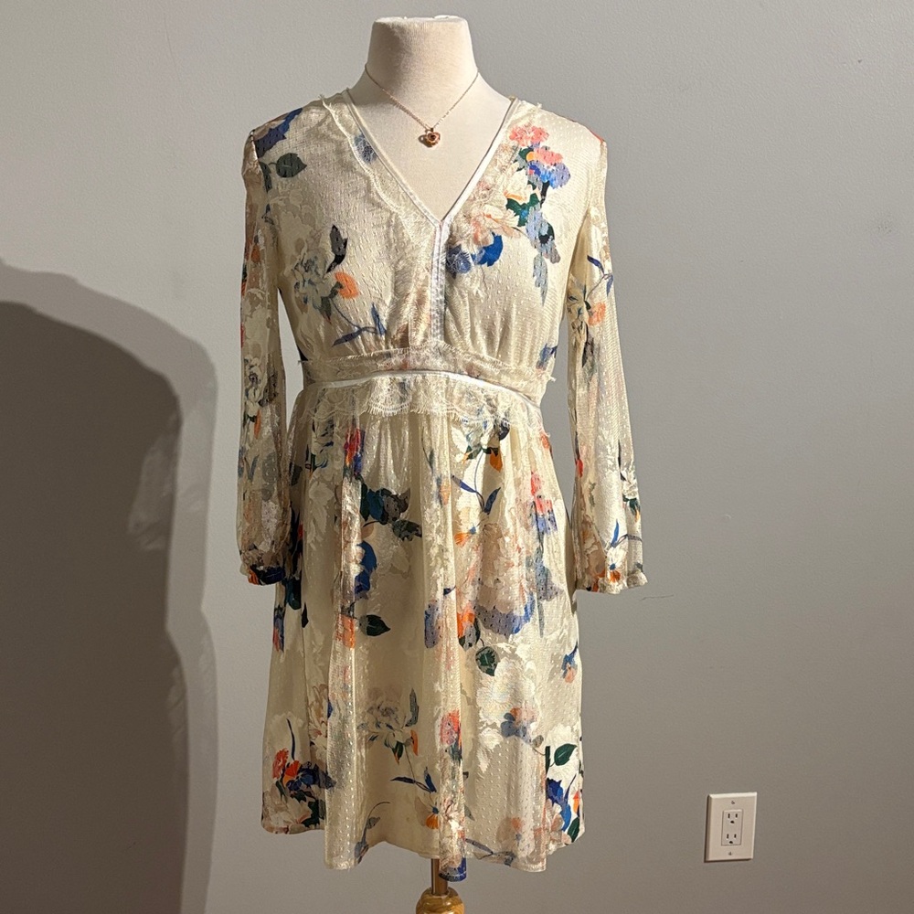 Floral Cream Dress